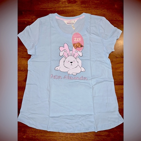 ***SOLD*** 💕🐰 Peter Alexander Bunny PJ Top 🐰💕 Pyjama Tee Size Small RRP $50 - Picture 3 of 8